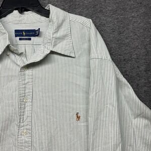 Polo Ralph Lauren Classic Fit Flesh Pony Striped Button Down Shirt Mens 4XB